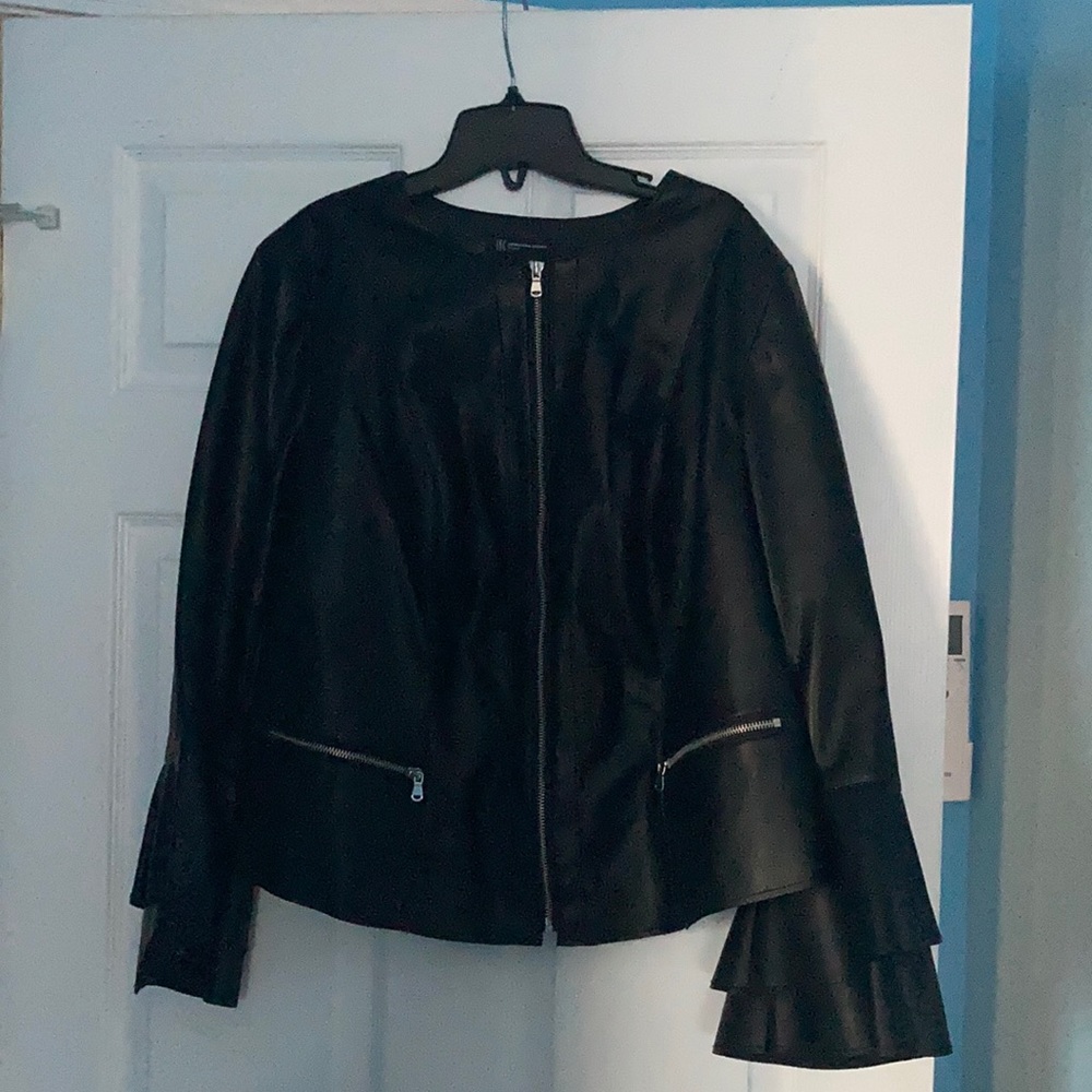 INC: faux leather jacket